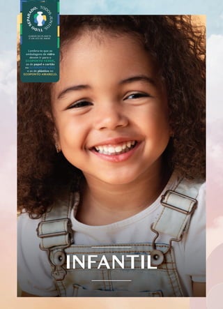 INFANTIL
INFANTIL
Lembra-te que as
embalagens de vidro
devem ir para o
ECOPONTO VERDE,
as de papel e cartão
no ECOPONTO AZUL
e as de plástico no
ECOPONTO AMARELO.
 