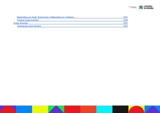 Matemática em Ação: Explorando a Matemática no Cotidiano 1001
Práticas Experimentais 1040
Áreas diversas 1057
Orientações para estudos 1057
 