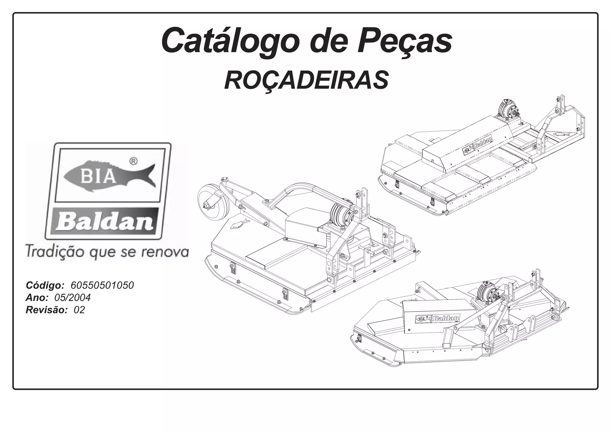 Catálogo de peças roçadeiras Baldan | PDF