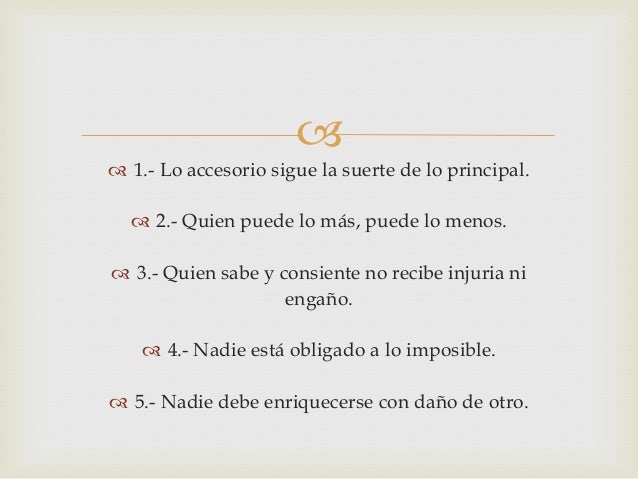 Catálogo de principios generales del derecho