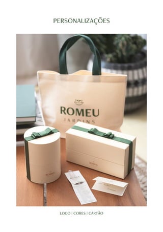 PERSONALIZAÇÕES
LOGO | CORES | CARTÃO
 