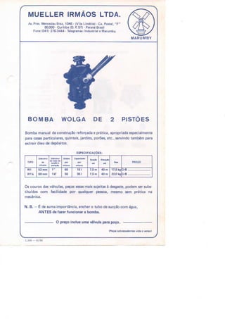 Catálogo do mueller irmãos ltda