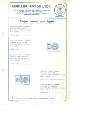 Catálogo do mueller irmãos ltda