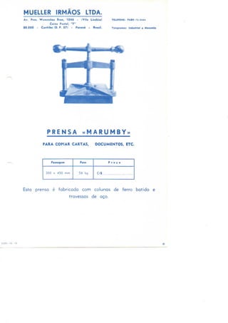 Catálogo do mueller irmãos ltda