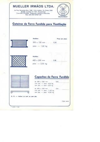 Catálogo do mueller irmãos ltda