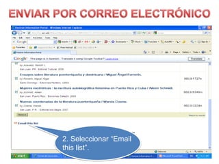 ORGANIZAR LA BÚSQUEDA