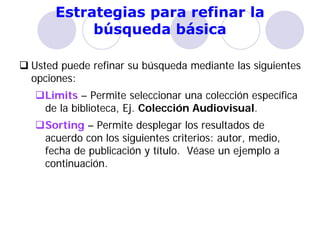 Catálogo en línea, revisado