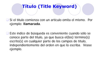 Catálogo en línea, revisado