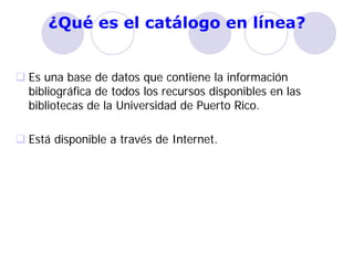 Catálogo en línea, revisado