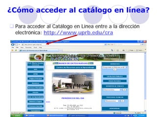 Catálogo en línea, revisado