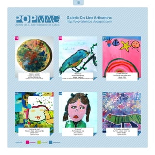 18




     “O Sol e a Vida”                                          “Rouxinol”                                        “O meu arco-íris”
     David Quaresma                                        Acrílico sobre tela                               Acrílico e óleo sobre tela
    Aguarela sobre tela                                     Miguel Santos                                           Laura Gidro
 Cotação: Um Livro de Contos Infantis   Cotação: Um estojo com lápis de cor, aguarela e afia para o Filipe         Colecção da Autora




    “História de mim”                                         “A menina”                                      “O Dragão em Azeitão”
Técnica Mista sobre cartão                                 Ácrílico sobre tela                               Acrílico e óleo sobre tela
       Laura Gidro                                           Ana Anahory                                            Maria Barão
         Colecção da Autora                                    Colecção da Autora                                  Colecção da Autora
 