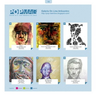 19




     “Rosto 1”                       “Rosto 2”                        “Rosto 3”
Aguarela sobre papel      Técnica mista e tratamento digital   Desenho em suporte digital
    Inês Zenha                      Inês Zenha                       Inês Zenha
    Colecção da Autora              Colecção da Autora               Colecção da Autora




   “Sem Abrigo”                    “No Differences”                    “Homem”
  Óleo sobre tela                   Óleo sobre tela               Carvão sobre papel
    Inês Zenha                        Inês Zenha                      Inês Zenha
  Cotação: 1 Computador             Colecção da Autora               Colecção da Autora
 