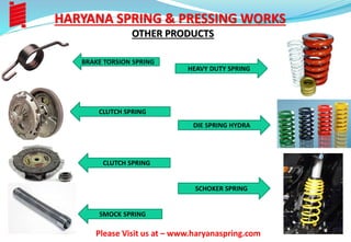 Springs, Screw and Clamps By Haryana Spring & Pressing Works. | PDF