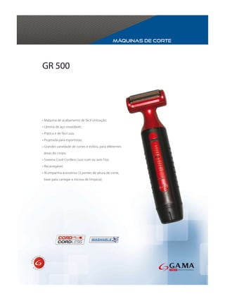 Máquinas de corte




GR 500
 