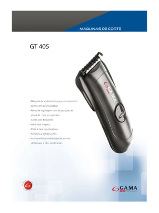 Máquinas de corte




GT 405
 