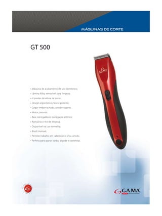 Máquinas de corte




GT 500
 