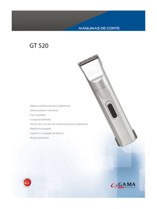 Máquinas de corte




GT 520
 