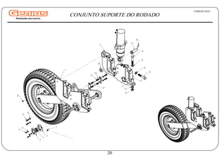12
16
10
9
5
6
3
4 3
7
18
8
9
10
11
19
13
14
14
13
2
14
1
2
15
17
VERSÃO:2018
20
CONJUNTO SUPORTE DO RODADO
 