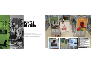 PUNTOS
DE VENTA
acciones promocionales
supermercados . centros comerciales
corpóreos . displays . expositores
                                      COMERCO
                                      Carteles bifaz en forex de 4 mm,
                                      con impresión directa.
                                      Cabeceras de góndolas en Forex
                                      de 2 mm impreso.
                                      Señalética de góndolas impresas
                                      dibond de 3 mm.
 