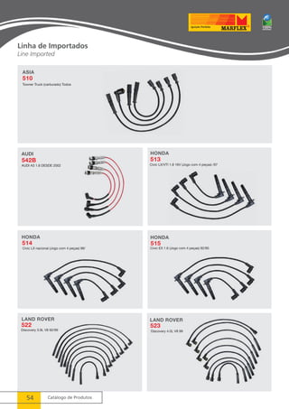 Linha de Importados 
Line Imported 
AUDI 
542B 
AUDI A3 1.6 DESDE 2002 
54 Catálogo de Produtos 
 