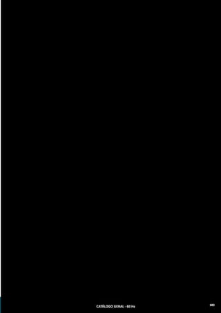 Dados Dimensionais (mm)
Esquema de Instalação
Sistema de Pressurização - TDV
Tabela de Seleção
Carga inicial de ar. O diafragma é pressionado
contra o fundo do reservatório. O Tanque já
é fornecido com pressão de 14 mca (20 PSI).
A pressão de desligamento da bomba foi
atingida. O diafragma alcança sua posição
limite superior, cheio de água, conforme
sua capacidade.
A água é bombeada para o diafragma,
forçando-o dentro da câmara de ar e
elevando sua pressão até 28 mca (40
PSI), quando o pressostato desligará
a bomba.
Quando qualquer ponto de consumo de água é solicitado
a pressão do ar, na parte superior do diafragma, forçará o
mesmo para baixo, fornecendo água a rede de alimenta-
ção e tão logo a pressão caia a 14 mca (20 PSI), o pressos-
tado da bomba, automaticamente a ligará. A partir desse
momento, a bomba é que passará a alimentar a rede com
suficiente vazão e pressão. Tão logo os pontos de pressão
estejam fechados, o reservatório será novamente preen-
chido com água, recomeçando todo o processo.
Ciclos de Funcionamento
LinhaTDV
Modelo do
Tanque
Volume
do
Tanque
(litros)
Pressão
Liga
Pressão
Média
Pressão
Desliga
Pré-Carga
Frequência Máxima
de Funcionamento da
Motobomba
(partidas/hora)
Vazão Máxima na
Pressão Média de
Operação
(m³/h)
Bomba Tubulação
(BSP)
Monofásica
110V/220V
Trifásica**
220V/380V
Potência
(cv)mca psi mca psi mca psi mca psi Suc. Elev.
TDV-020-HOR 20
14 20 21 30 28 40 13 18 60 3,0 AP-2R* -- 1/2 3/4'' 3/4’’
TDV-024-VER 24
TDV-060-HOR 60
14 20 21 30 28 40 13 18 50 3,0 AP-2R* -- 1/2 3/4'' 3/4’'
10,5 15 15,8 30 21,1 30 9,8 14 60 4,0 CP-4R* CP-4R 1/2 3/4'' 3/4’’
14 20 21 30 28 40 13 18 60 4,5 CP-6R* CP-6R 3/4 1’’ 1’’
TDV-100-HOR
100 14 20 21 30 28 40 13 18 50 5,0 CP-6R* CP-6R 1,0 1’’ 1’’
TDV-100-VER
TDV-100-HOR
100 14 20 21 30 28 40 13 18 50 6,5 CAM-W6 CAM-W6 1,0 1’’ 1’’
TDV-100-VER
TDV-100-HOR
100 14 20 21 30 28 40 13 18 50 10,0 CAM-W10 CAM-W10 1,0 1½’’ 1’’
TDV-100-VER
TDV-200-HOR 200 14 20 21 30 28 40 13 18 40 11,0 CAM W-10 CAM W-10 1½ 1½’’ 1’’
TDV-300-HOR 300 14 20 21 30 28 40 13 18 40 16,5 CAM W-16*** CAMW-16*** 3 2’’ 1½’’
TDV-500-VER 500 14 20 21 30 28 40 13 18 40 33,0 414MJM*** 414TJM*** 4 2½’’ 2’’
ATENÇÃO: *Bombas com tensão única (120V ou 220V - Monofásicas) **Montagem com bombas trifásicas (sob consulta) ***Conjuntos desmontados compostos de bomba, pressostato e
tanque de pressão
CATÁLOGO GERAL - 60 Hz 185
 