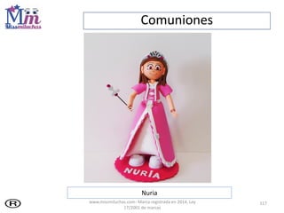 Comuniones
117
Nuria
www.missmiluchas.com- Marca registrada en 2014, Ley
17/2001 de marcas
 