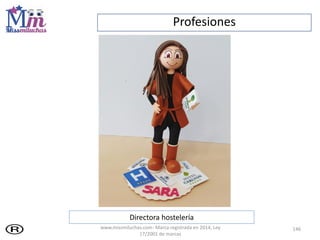 Profesiones
146
Directora hostelería
www.missmiluchas.com- Marca registrada en 2014, Ley
17/2001 de marcas
 