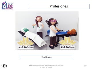 Profesiones
159
Esteticiens
www.missmiluchas.com- Marca registrada en 2014, Ley
17/2001 de marcas
 