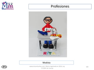 Profesiones
183
Modista
www.missmiluchas.com- Marca registrada en 2014, Ley
17/2001 de marcas
 