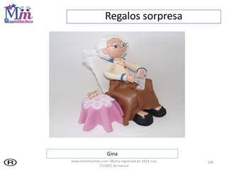 Regalos sorpresa
208
Gina
www.missmiluchas.com- Marca registrada en 2014, Ley
17/2001 de marcas
 