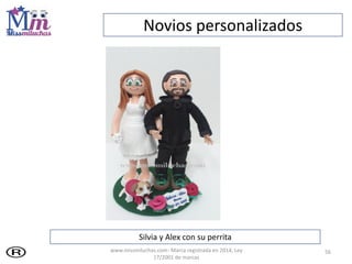 56
Silvia y Alex con su perrita
Novios personalizados
www.missmiluchas.com- Marca registrada en 2014, Ley
17/2001 de marcas
 