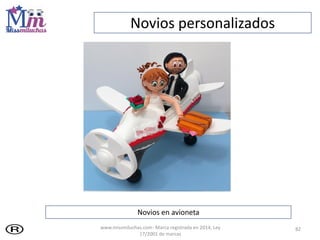 82
Novios en avioneta
Novios personalizados
www.missmiluchas.com- Marca registrada en 2014, Ley
17/2001 de marcas
 