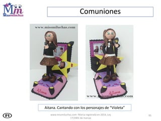 Comuniones
95
Aitana. Cantando con los personajes de “Violeta”
www.missmiluchas.com- Marca registrada en 2014, Ley
17/2001 de marcas
 