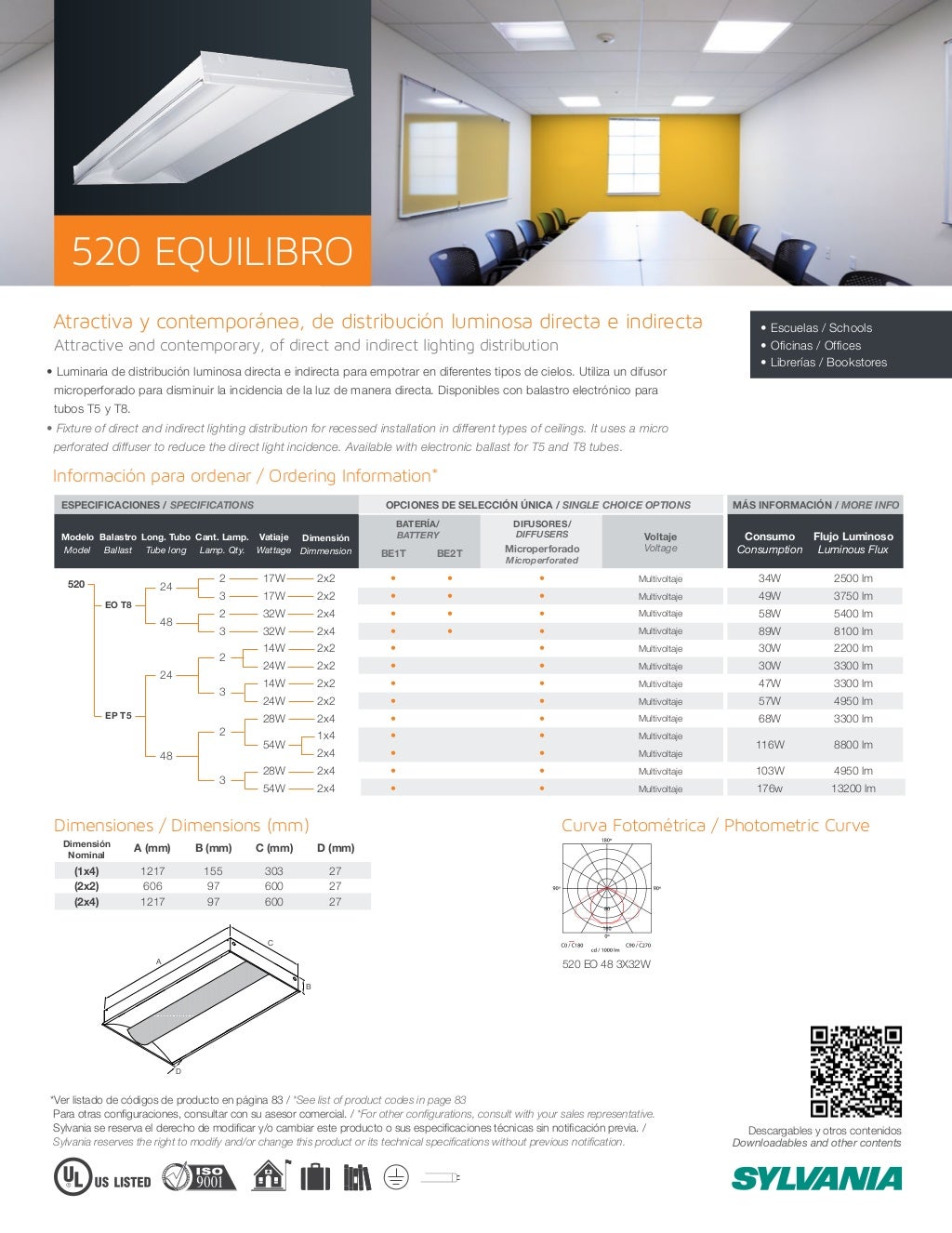 Catálogo luminarias fluorescentes