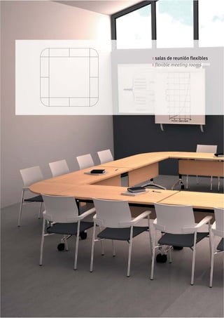i salas de reunión flexibles
i flexible meeting rooms
 