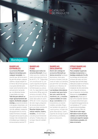 Dispo Rack Catalogo Monolyth Armarios Rack 19 pulgadas Octubre 2014 | PDF