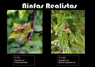 Nº99             Nº100
Anzuelos: 16     Anzuelos: 16
Cuerpo plomado   Bola de tungsteno oro
 