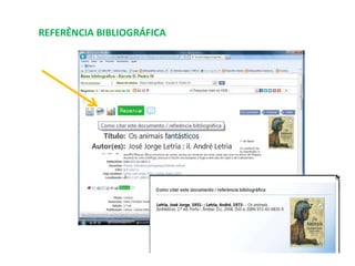 REFERÊNCIA BIBLIOGRÁFICA

 