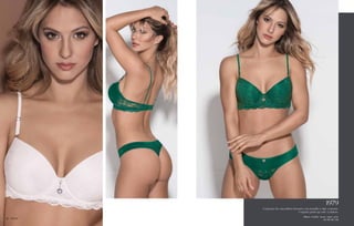 Conjunto de microfibra fantasía con puntilla y dije corazón.
Corpiño push up soft. Colaless.
Blanco - frutilla - hueso - negro - pino.
85 / 90 / 95 / 100
1979
56 SIGRY
 