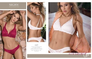 UP
cheer
Conjunto de microfibra fantasía
con detalle de puntilla.
Corpiño triángulo soft sin push up
con bretel dos posiciones. Colaless.
Blanco - celeste - frutilla - negro - nougat.
85 / 90 / 95 / 100
1327
04 SIGRY
 