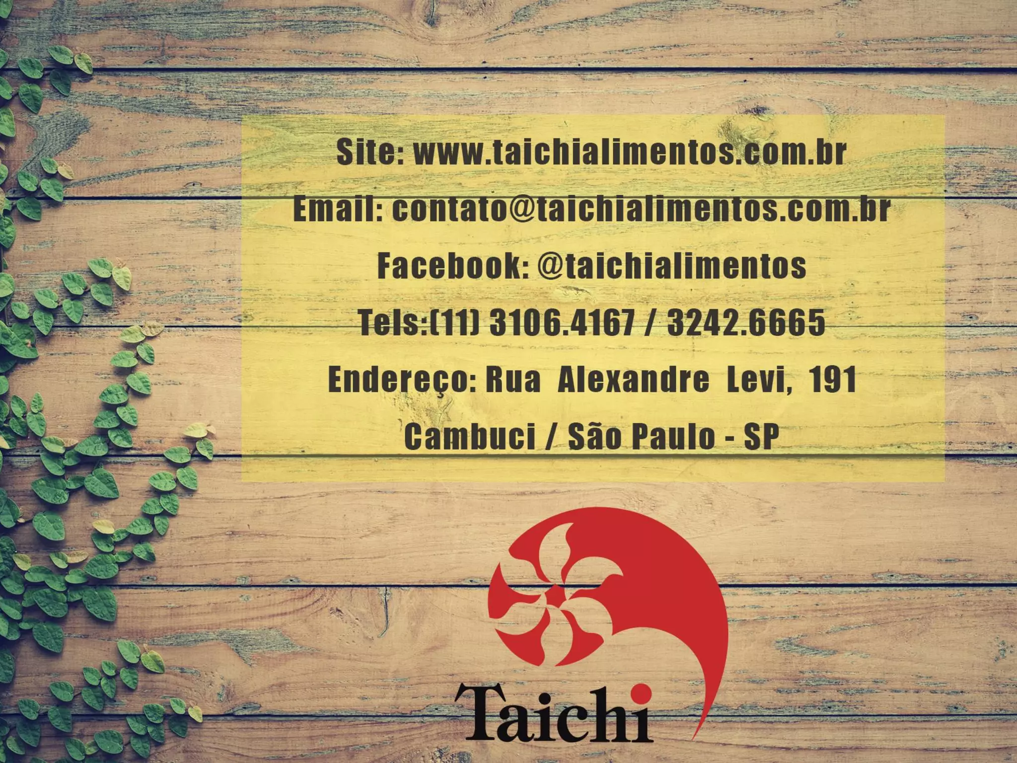 Catálogo Taichi Alimentos