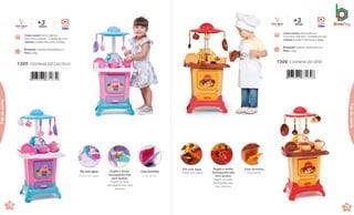 Com forninho.
Con horno.
Pia com água.
Pileta con agua.
1305 .COZINHA DO CASTELO
Caixa master 45x32,5x84,5cm
Caixa micro-ondulada · 1Unidade por caixa
Volume 0,1236m³Peso bruto 3,356kg
Brinquedo Tamanho:44,8x32x84,5cm
Peso 2,15kg
7 898664 631639
Com água
Con agua
anos
+3
Vídeo
70
de
C
Caixa master 45x32,5x84,5cm
Caixa micro-ondulada · 1Unidade por caixa
Volume 0,1236m³Peso bruto 3,356kg
Brinquedo Tamanho: 44,8x32x84,5cm
Peso 2,15kg
1306 .COZINHA DO SÍTIO
7 898664 631646
Com água
Con agua
anos
+3
Vídeo
71
de
Conta
de
C
Faz
de
conta
de
Conta
Faz
de
conta
Fogão a lenha.
Acompanha três
mini lenhas.
Fogón de leña.
Acompaña tres mini
troncos
Com forninho.
Con horno.
Fogão a lenha.
Acompanha três
mini lenhas.
Fogón de leña.
Acompaña tres
mini troncos.
Pia com água.
Pileta con agua
 