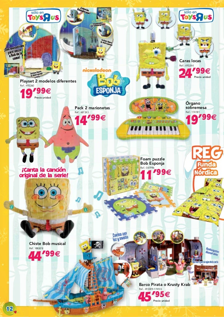 juguetes de bob esponja en toysrus