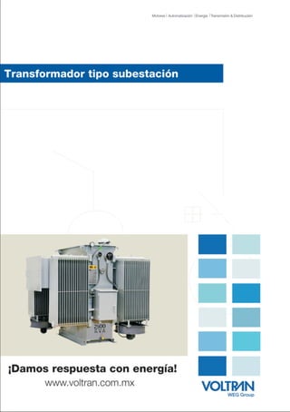 Catálogo transformadores tipo subestación