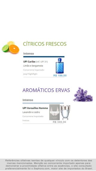 Catálogo up! essencia