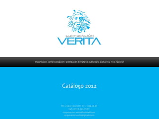 Corporación Verita Catálogo 2012 POP