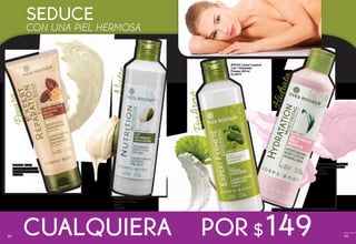 Reafirma
Nutre
Repara
#20966 Leche Corporal
Nutritiva Piel Seca
300 ml
De $219
#22131 Leche Corporal
2 en1 Hidratante
Firmeza 300 ml
De $219
#22741 Leche
Corporal Hidratante
Piel muy Seca 200 ml
De $199
SEDUCE
CON UNA PIEL HERMOSA
Hidrata
#21562 Leche Corporal
Hidratante Piel Normal
300 ml
De $219
POR $149CUALQUIERA88 898988
 