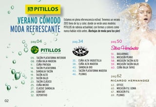 Catálogo zapatos grupo pitillos primavera verano 2013