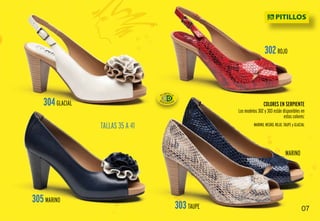 Catálogo zapatos grupo pitillos primavera verano 2013