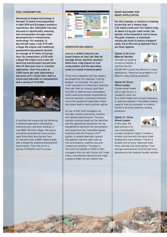 Caterpillar Fleet Production Cost Analysis Software